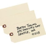 Avery 12308 Manila "G" Shipping Tags Unstrung 6-1/4" x 3-1/8"