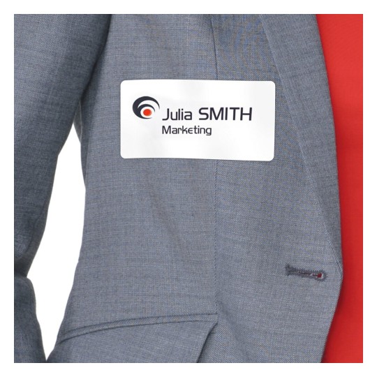 Avery Zweckform® Name Badge Labels, White-J4798-20Z